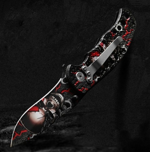 Карманный нож Azrael OD215 (Black with red) - изображение 1