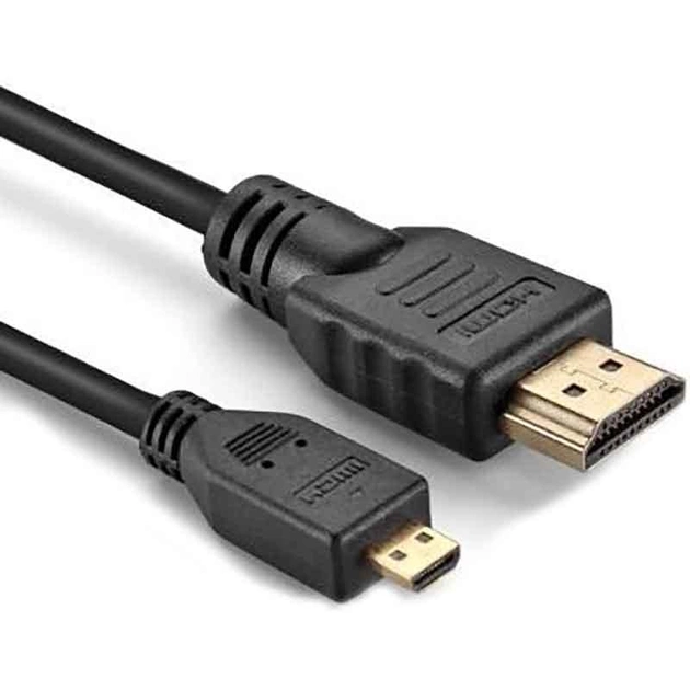 Кабель DT HDMI-micro - HDMI 1.5m Чёрный - изображение 1