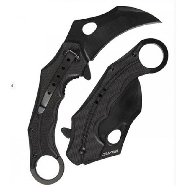 Складаний ніж-керамбит Mil-tec G10 KARAMBIT чорний (15301402) - зображення 2