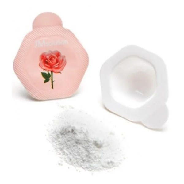 Энзимная пудра с розой JMsolution Glow Luminous Flower Firming Powder Cleanser Rose 3.5 г - изображение 2
