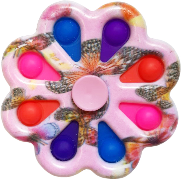 Игрушка антистресс Pop It Simple Dimple Спиннер 2 розовый ...