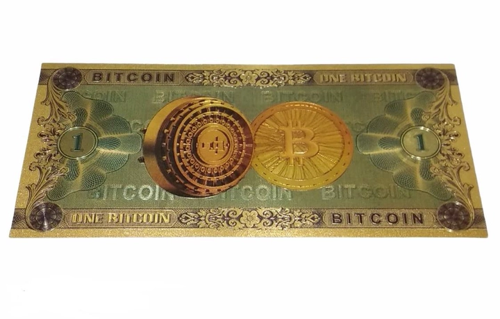 Сувенірна Банкнота 1 Биткоин Bitcoin - зображення 1