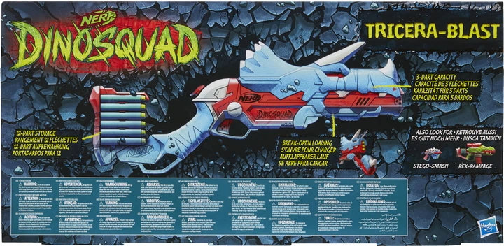 Blaster Hasbro Nerf Tricerablast (F0803) - obraz 4