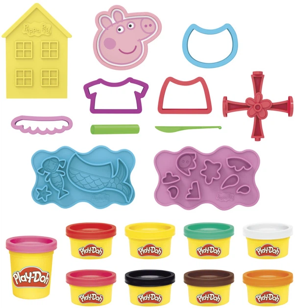 Zestaw do gry Hasbro Play-Doh Peppa Pig stylowy zestaw (F1497) - obraz 3