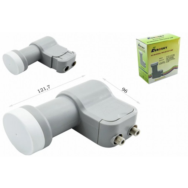 Конвертер Eurosky UTP-5 Twin 2TV Спутниковый Универсальный линейной ...
