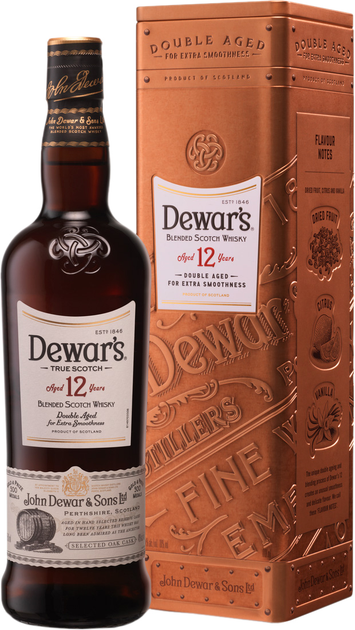 Виски Dewar's Special Reserve 12 лет выдержки 0.5 л 40% в подарочной ...