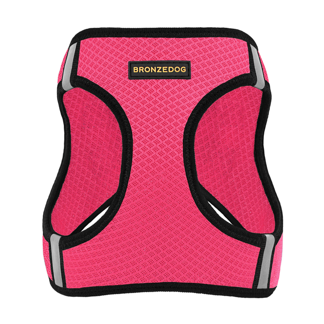 Шлея для собак Bronzedog Mesh Vest 3D сетка Розовая 20 см 24 см (83006 ...