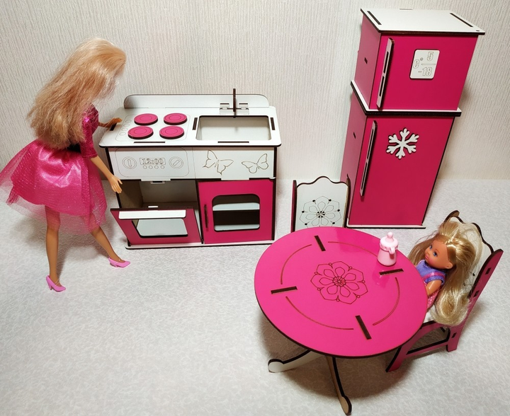 Скидка. цена за все. Кукольная мебель авто для куклы пупса холодильник еда