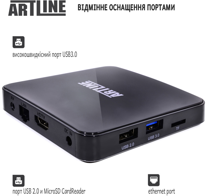 ARTLINE TvBox KM3 4/64GB Android TV 9.0 - зображення 6