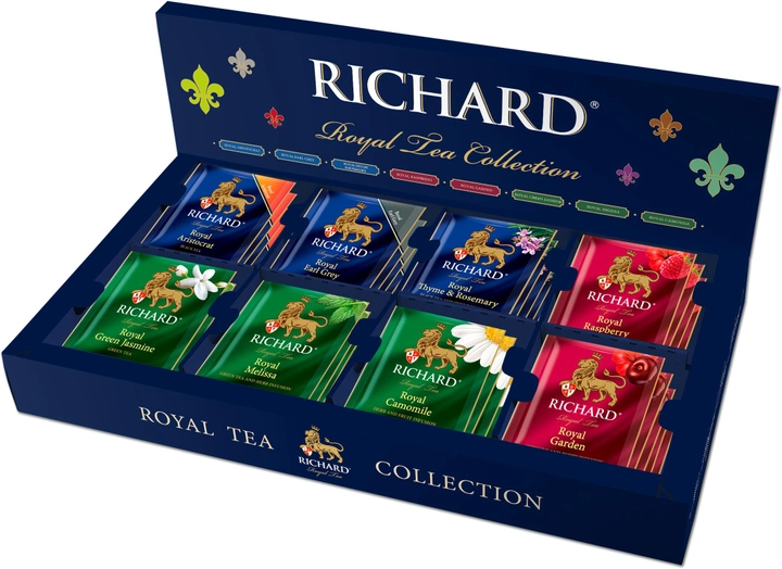 Подарочный набор диспенсер Richard Royal Tea Collection чайное ассорти в пакетиках 40 пакетиков (4823063706650) - изображение 2