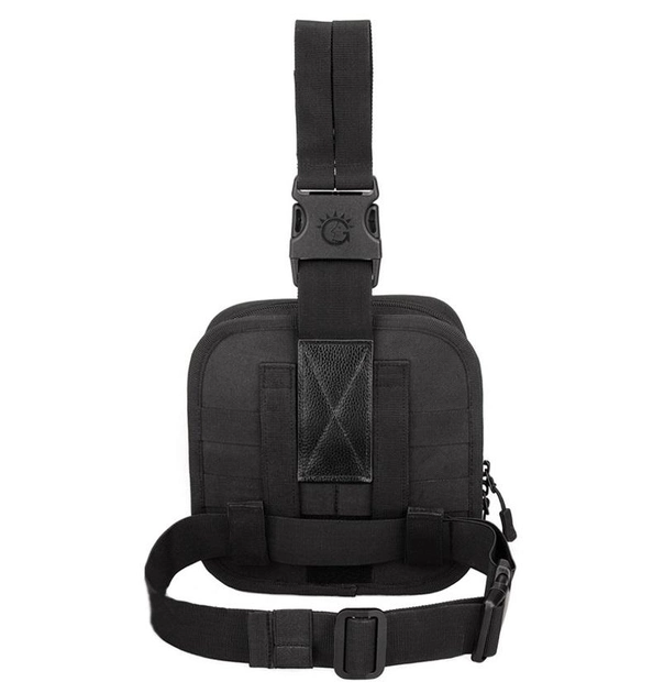 Сумка тактична стегновий EDC hip organizer molle bag Protector Plus black - зображення 2