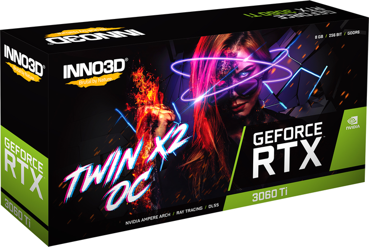 GEFORCE RTX 3060Ti INNO3D グラフィックボード Amazon | INNO3D nVidia GeForce RTX 3060 Ti GPU Twin X2 LHR