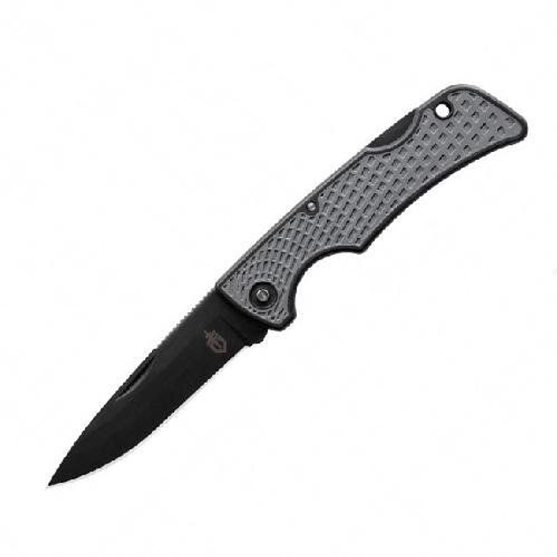 Ніж складаний туристичний Gerber 31-003040 (Back lock, 66/155 мм, чорний) - зображення 1