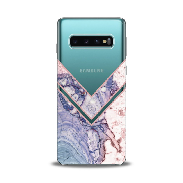 Чехол силиконовый для Samsung (Абстракция, пастель) Galaxy S10e самсунг ...