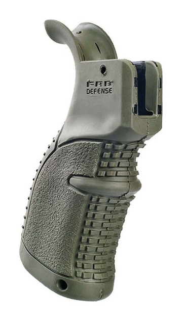 Пістолетна Рукоятка FAB Defense AGR-43 прогумована для M4/M16/AR15. Колір - оливковий - зображення 2