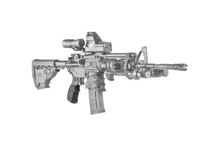 Рукоятка пистолетная FAB Defense AGR-43 прорезиненная для M4/M16/AR15. - изображение 2