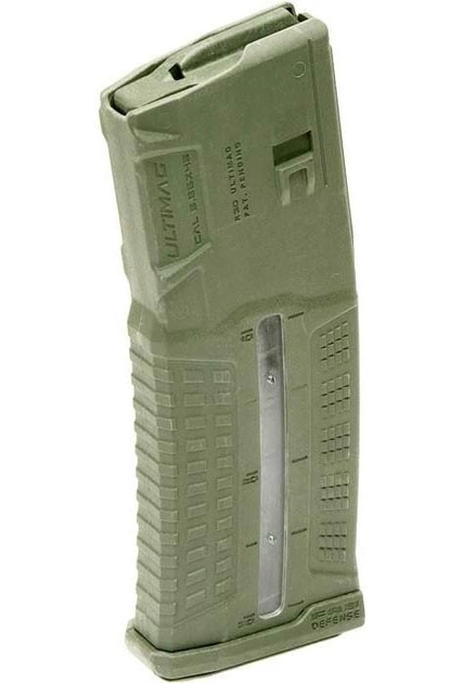 Магазин FAB Defense 5,56х45 AR полімерний на 30 патронів. Колір - оливковий - зображення 1
