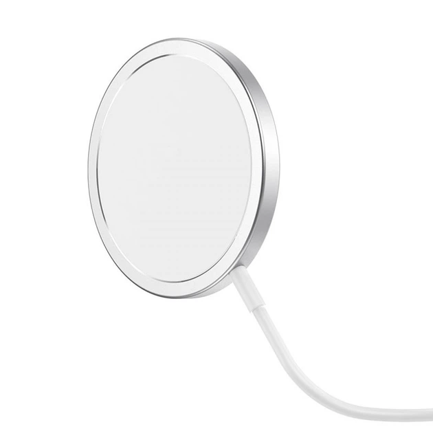 Беспроводная зарядка Borofone Magnetic Wireless Charger для iPhone 12/ 12 Pro/ 12 Pro Max white - изображение 5