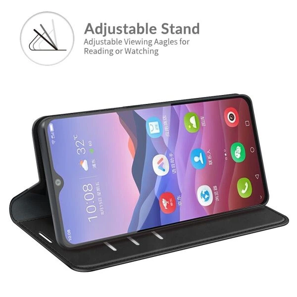 Чехол Deexe Core Wallet для ZTE Blade V2020 Smart - Black - Фото 5 Чехол Deexe Core Wallet для ZTE Blade V2020 Smart - Black - изображение 5