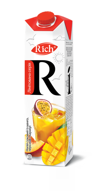 Упаковка соку Rich Маракуя-Манго 1 л х 12 шт. (4820039353894