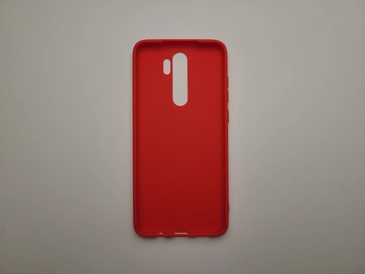 Чехол TPU Matte для Xiaomi Redmi Note 8 Pro бампер красный - изображение 2