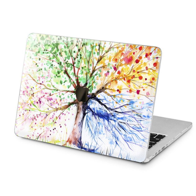 Чехол пластиковый для Apple MacBook (Цветное дерево) Air 13 A1369/A1466 ...