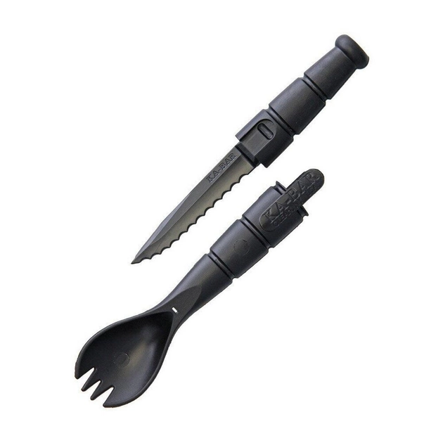 Набор вилка-ложка-нож Ka-Bar Tactical Spork Черный 2000000034829 - изображение 1