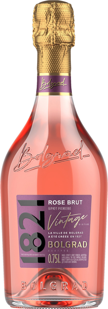 Вино ігристе 1821 Vintage Bolgrad рожеве брют 0.75 л 10-13.5% (4820197562206) - зображення 1