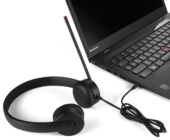 Навушники Lenovo Essential Stereo Analog Headset (4XD0K25030) - зображення 2