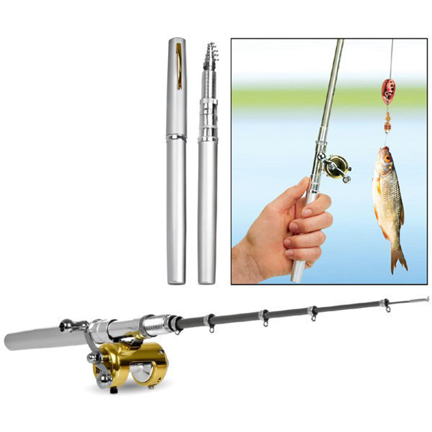 Складная походная мини-удочка Fishing Rod In Pen Case (4777UD) – фото ...