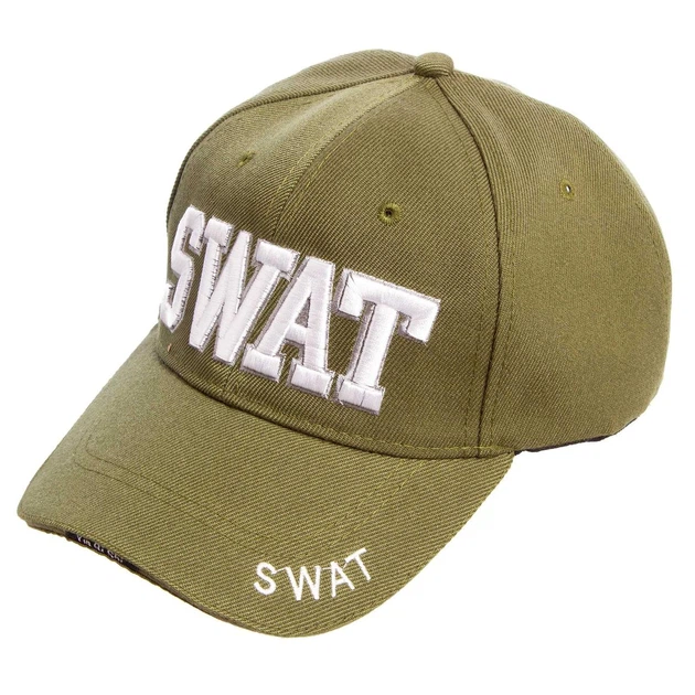Бейсболка тактична кепка чоловіча класична з написом SWAT Tactical Бавовна Оливкова (6844) - Фото 1 Бейсболка тактична кепка чоловіча класична з написом SWAT Tactical Бавовна Оливкова (6844) - зображення 1