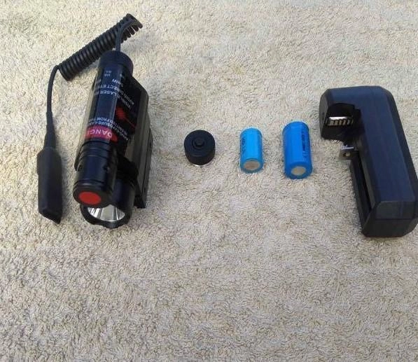 Лазер для зброї з ліхтарем і акумуляторами Gun Laser - зображення 2