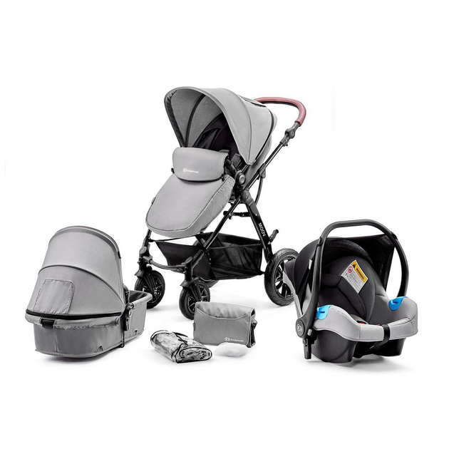 Kinderkraft NEWLY 3-in-1 Travel System - Moonlight Grey