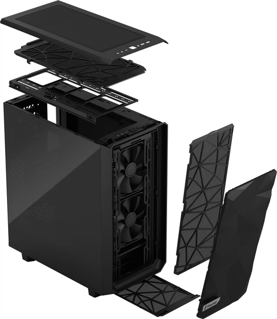 Корпус Fractal Design Meshify 2 Compact Dark Tempered Glass Black (FD-C-MES2C-02) - зображення 17