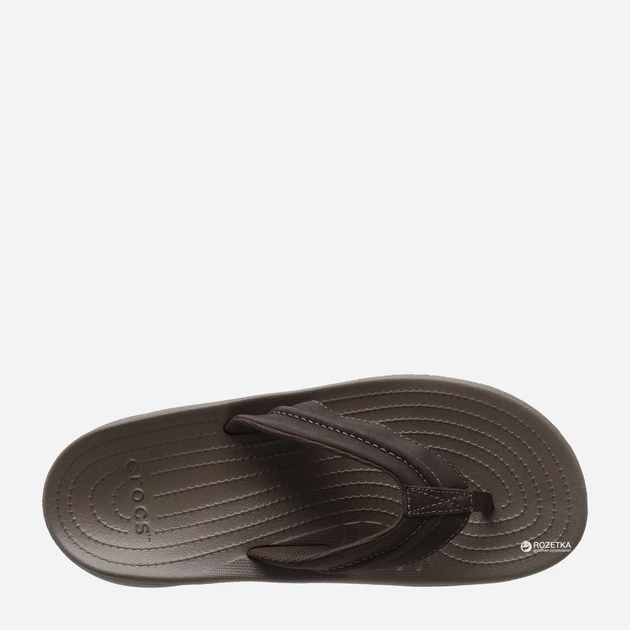 Klapki japonki męskie Crocs Yukon Mesa Flip M 202594-23B-M12 46-47 28.8 cm Brązowe (887350750324) - obraz 5