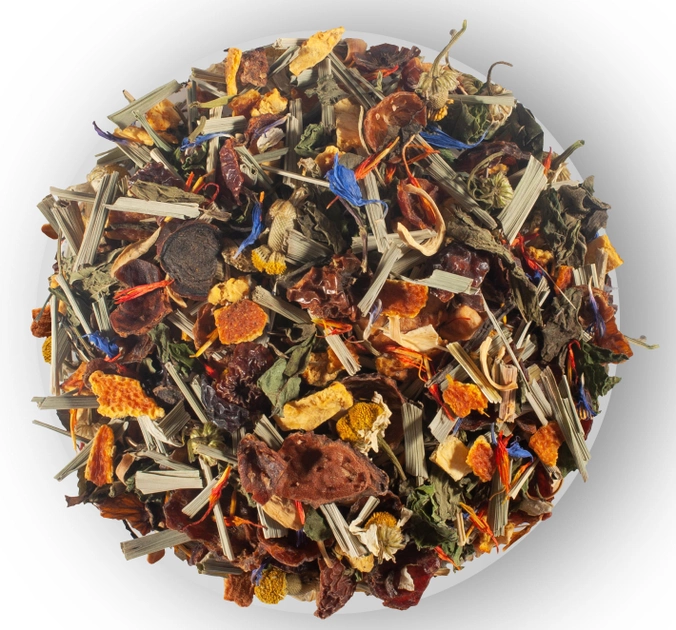 Смесь травяного, цветочного и плодово-ягодного чая Lovare Альпийские травы 80 г (4820198871369) - изображение 2