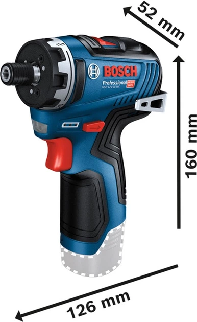 Акумуляторний дриль-шурупокрут Bosch Professional GSR 12V-35 HX (06019J9101) - зображення 3