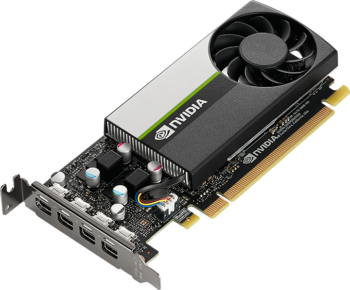 Видеокарта PNY PCI-Ex NVIDIA T1000 4GB GDDR6 (128bit) (4 x miniDisplayPort) (VCNT1000-SB) - изображение 2