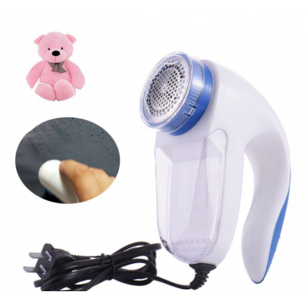 Машинка для удаления катышков Lint Remover от сети 220В Бело-голубая - изображение 5