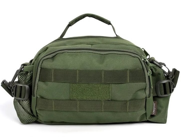 Тактическая сумка Silver Knight поясная наплечная с системой M.O.L.L.E Olive (9100-olive) - изображение 1