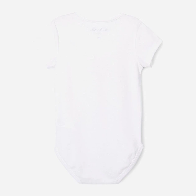 Body niemowlęce dla dziewczynki z krótkim rękawem 5.10.15 Mix And Match 6T4026 80 cm Białe (5902361952484) - obraz 2
