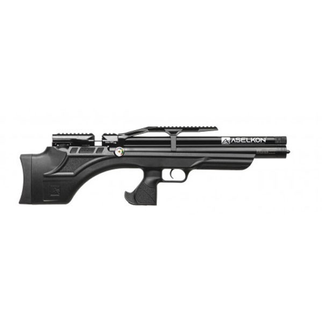 Пневматична PCP гвинтівка Aselkon MX7-S Black кал. 4.5 - зображення 1
