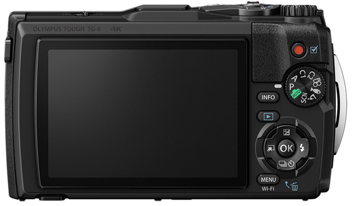 Цифрова камера Olympus TG-6 Black (Waterproof - 15m; GPS; 4K; Wi-Fi) (6500897) - зображення 2