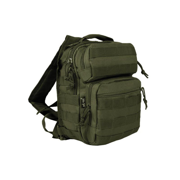 Рюкзак тактический однолямочный Mil-tec 8 литров олива (14059101) - изображение 2