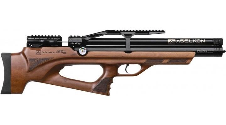 Пневматична PCP гвинтівка Aselkon MX10-S Wood кал. 4.5 дерево + Насос Borner для PCP в подарунок - зображення 2