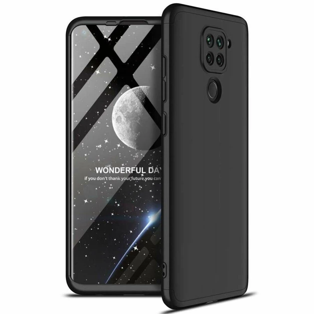 Чехол GKK 360 для Xiaomi Redmi Note 9 бампер противоударный Black - Фото 1 Чехол GKK 360 для Xiaomi Redmi Note 9 бампер противоударный Black - изображение 1