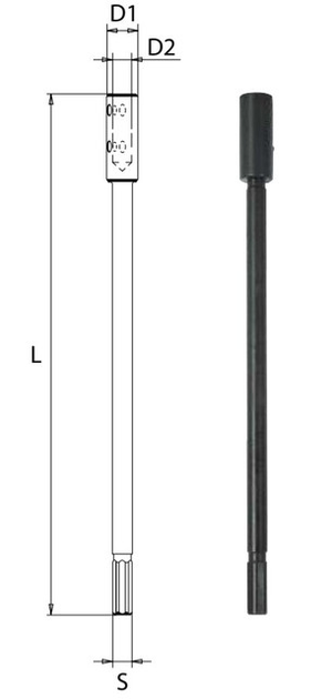 Удлинитель для буров сверл F629Z003.0084 300x12 (Шестигранный) 20x12 ...