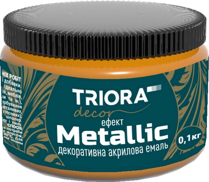 Декоративная акриловая эмаль TRIORA 0.1 кг Бронза (4823048024335) - изображение 1