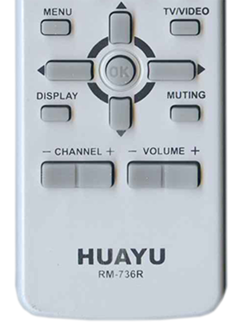 Пульт HUAYU RM-736R для телевизоров JVC (0852) - изображение 2