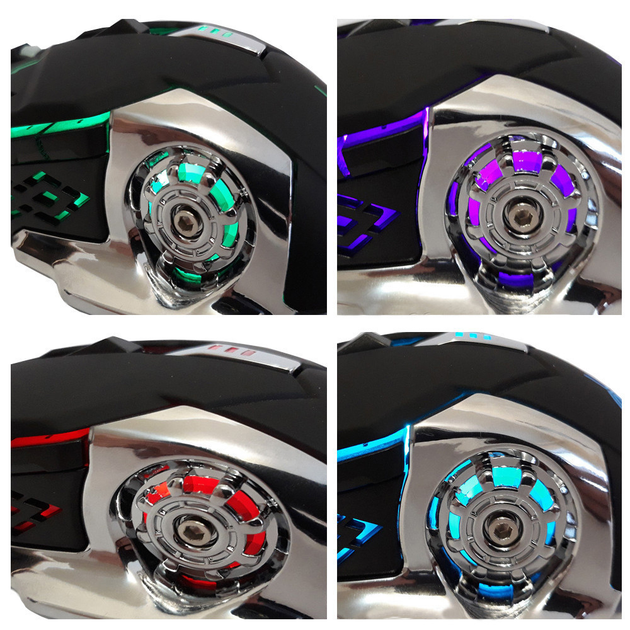 Универсальная игровая компьютерная мышь с подсветкой Keywin X6, проводная, геймерская мышь, черный - изображение 6